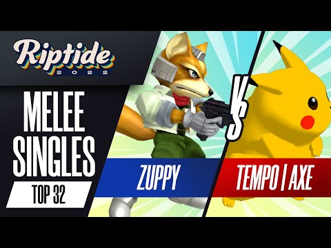 Zuppy vs Axe - Melee Singles Top 32 - Riptide 2022 | Fox vs Pikachu