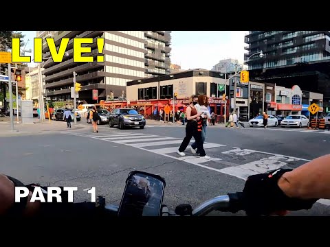 Cycling Toronto LIVE  (Part 1) on Friday Evening (June 4, 2021)