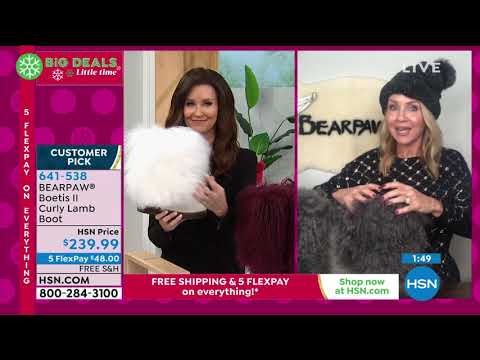 BEARPAW Boetis II Haircalf Curly Lamb Boot