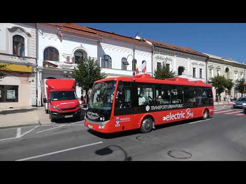 Turda: piața Republicii. SOR EBN 9,5 bus nr. 021