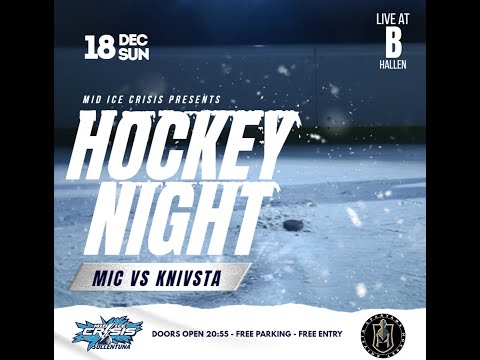 MID ICE CRISIS VS KNIVSTA SPARTANS - RECREATIONAL HOCKEY IN SWEDEN