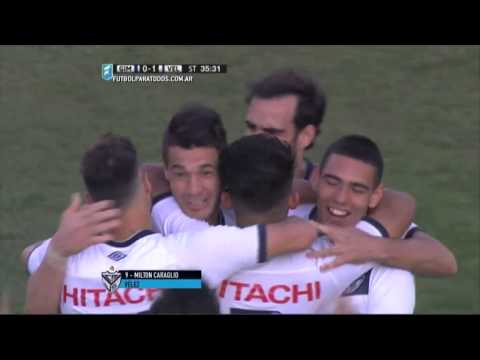 Gol de Caraglio. Gimnasia 0 - Vélez 1. 8vos de final. Copa Argentina 2015. FPT