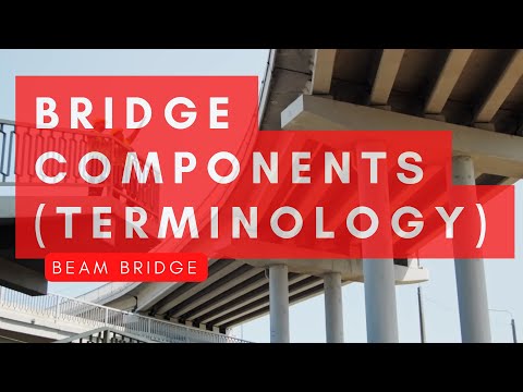 Bridge components (terminology). Beam bridge, structural engineering, civil engineering