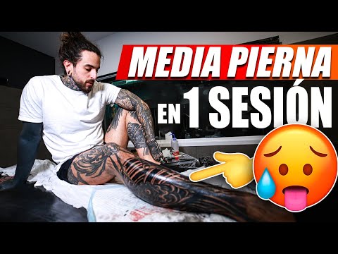Me CUBRÍ un TATUAJE y me lo VOLVÍ a HACER en la PIERNA 🤷🏻‍♂️