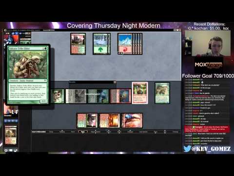 Finals of Thursday Night Modern #5 (Naya Zoo vs G/R Breach Valakut)