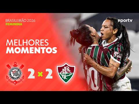 Gols e lances de Corinthians x Fluminense