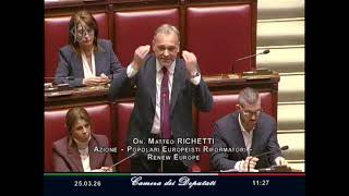 RICHETTI: "SANTANCHÈ, MELONI CHIEDE AIUTO ALLE OPPOSIZIONI PER LIBERARSENE"