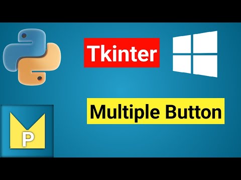 Create Multiple Buttons Inside Window Application Tkinter Module Python Magix