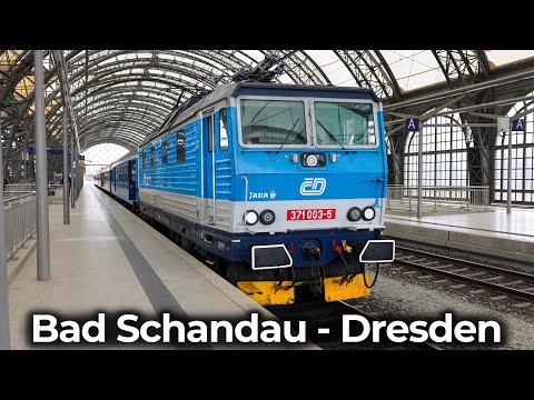 Mit der Knödelpresse im Elbtal | 4K Führerstandsmitfahrt: Bad Schandau - Dresden | ČD 371 – RE 20