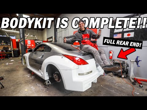 Installing RARE JDM Body kit on the 350z Pt. 3 | Building Fast & Furious Style 350z Ep. 8
