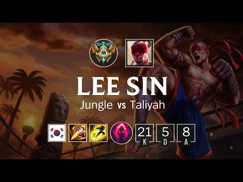 Lee Sin Jungle vs Taliyah - KR Challenger Patch 8.19