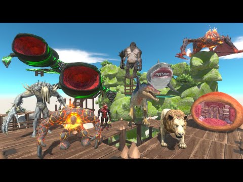 Climb These Deadliest Staircases Finding and Hunting Bloop - Animal Revolt Battle Simulator
