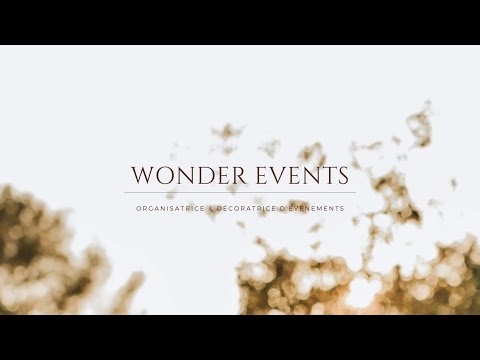 Vidéo du Wedding Planner Wonder Events