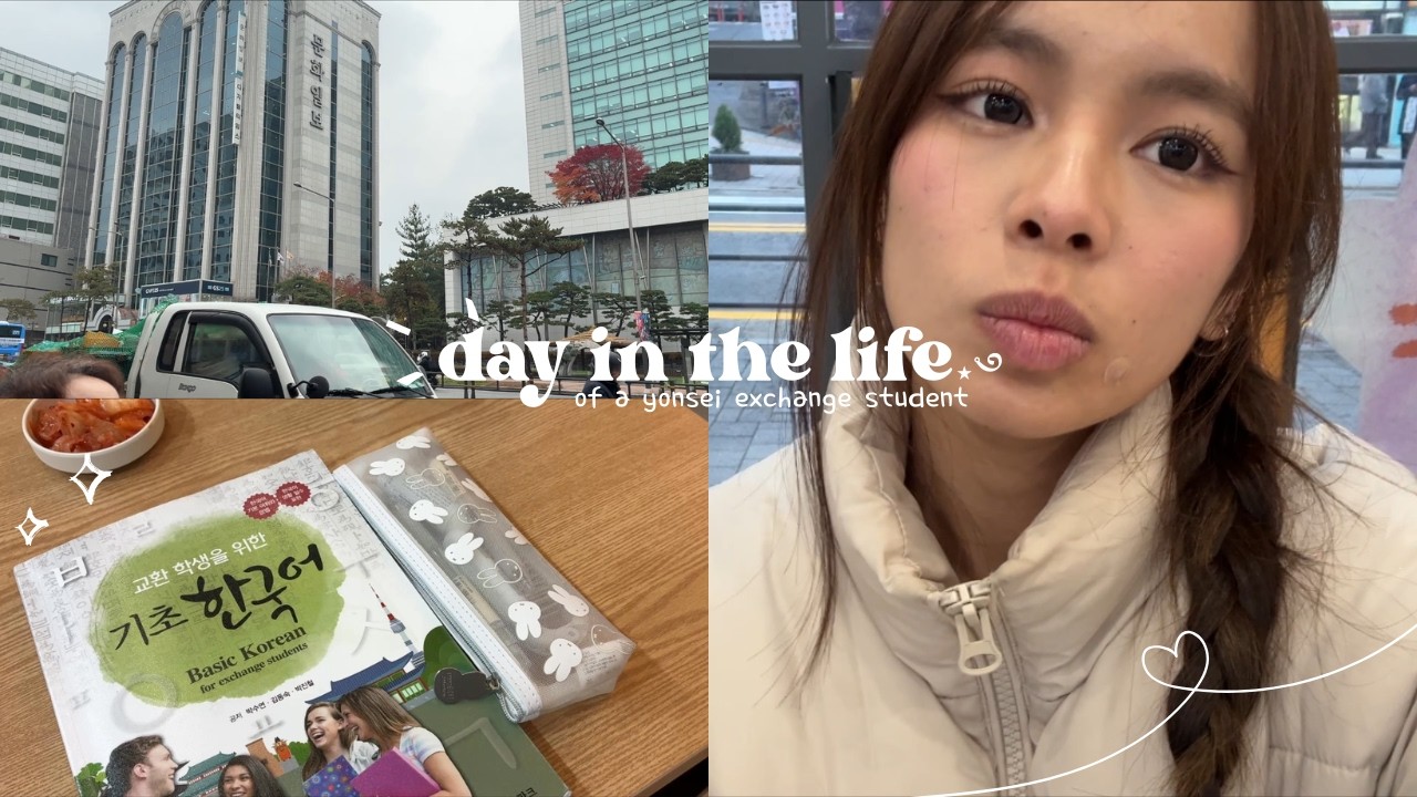 day in the life at yonsei university || korea study abroad, realistic student life, productive vlog