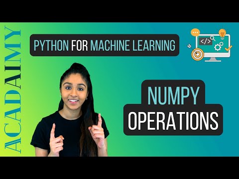 Numpy Operations Python For Machine Learning