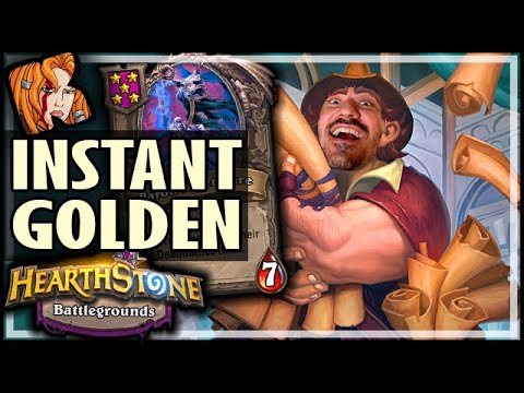RENO = INSTANT GOLDEN BARON! - Hearthstone Battlegrounds