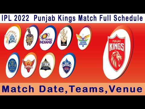 TATA IPL2022 MatchList, Punjab Kings All Matches Timetable, Punjab Kings match date