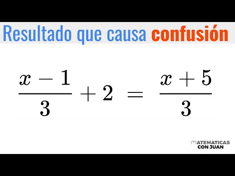 ECUACIÓN DE PRIMER GRADO CON SOLUCIÓN QUE PUEDE NO SER ENTENDIDA