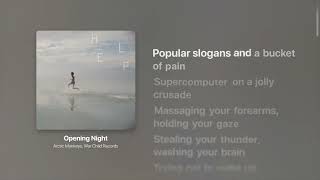 Arctic Monkeys – Opening Night (Lyrics) | Str8Lyrical