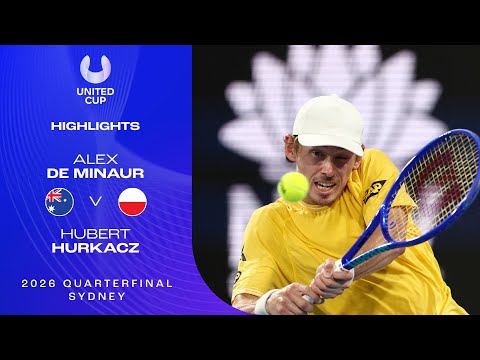 Alex de Minaur v Hubert Hurkacz Highlights | United Cup 2026 Quarterfinal