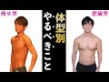 【筋トレ初心者必見】体型別やるべきこと徹底解説‼️