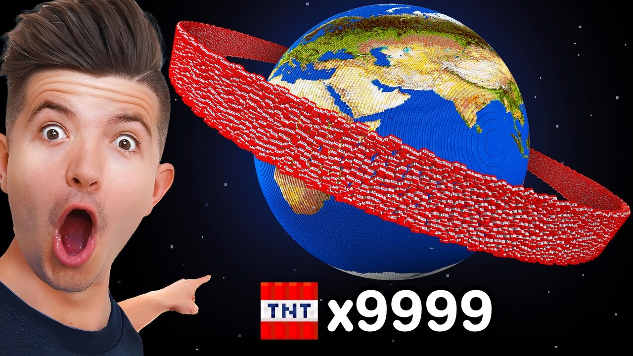 Minecraft, But TNT = World Size!