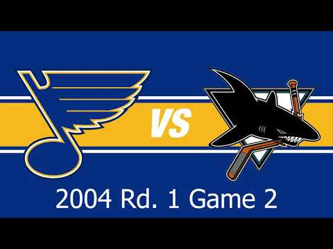Highlights: Blues at Sharks: 2004 Game 2 West Quarterfinals
