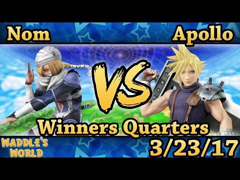 Waddle's World - Nom (Sheik) Vs. Apollo (Cloud) Smash Wii U Winners Quarters