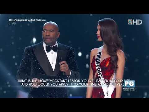 PHILIPPINES ANSWER IN QUESTION AND ANSWER PORTION | Miss Universe 2018 : Catriona Gray