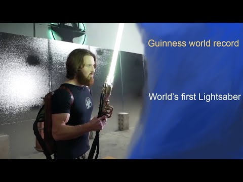 World's First retractable proto Light Saber | Guinness World record