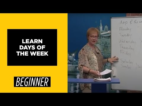 Beginner Level Learn Days of the Week | English For You
