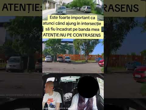 Intrarea și ieșirea în/din parcarea din Capăt Dacia...traseu de examen, Iași 