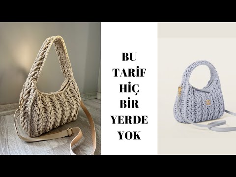 MİU MİU MARKA ÇANTA YAPIYORUZ (PART 1) TIĞ İŞİ ÖRGÜ ÇANTA #crochet