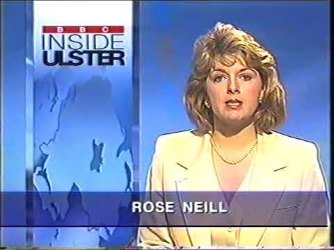 Hooligans Cliftonville v Portadown fans clash with Police 1995 Irish Cup Quarter Final replay