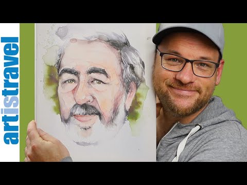Aquarell Portrait ganz einfach malen lernen | How to paint watercolor portrait step by step