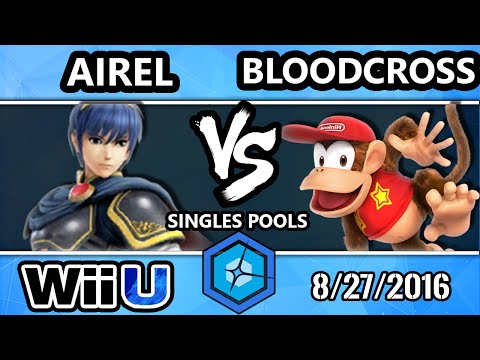 Shine 2016 Smash 4 - Airel (Marth) Vs. BloodCross (Diddy Kong) SSB4 R2 Pools - Smash Wii U