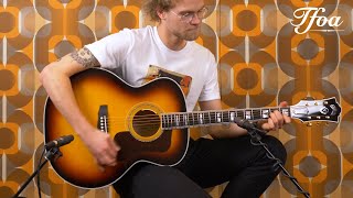 Video thumbnail for Guild F55E Maple Antique Sunburst played by Klaas Zijlstra | Demo @ The Fellowship of Acoustics by TFOA Demos