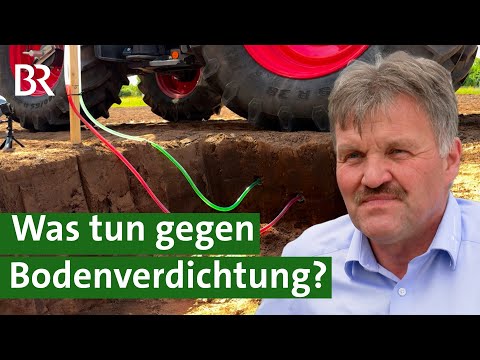Schwere Maschinen, empfindlicher Boden: Wie kann man Böden vor Schäden schützen? | Unser Land | BR