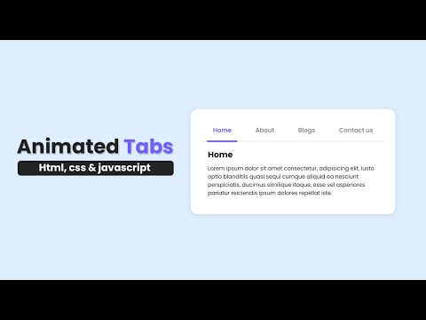 Create Tabs With Javascript Html Css