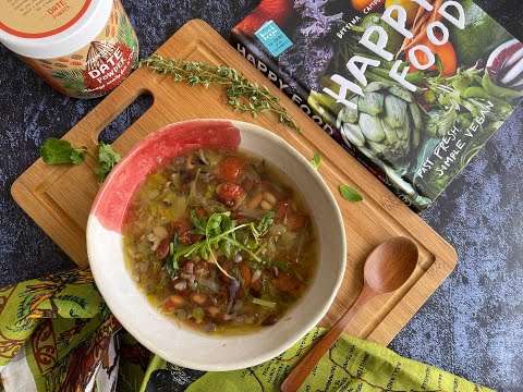 “My Mother’s Comforting Beans Soup” - (cooked vegan) trying a recipe by Bettina Campolucci Bordi