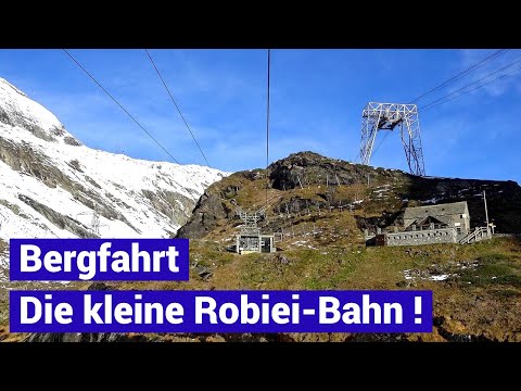 Die andere, kleine Seilbahn nach Robiei - exklusive Mitfahrt - Bergfahrt