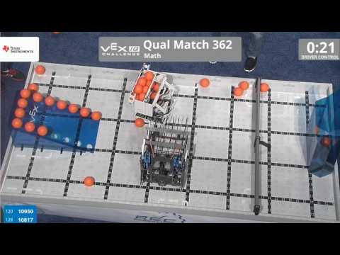 VEX Worlds 2016 - VEXIQ Middle School - Math - Qual 362 (10950 10817) 73