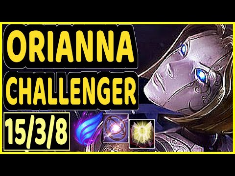 SAKEN (ORIANNA) - 15/3/8 KDA MID CHALLENGER GAMEPLAY - EUW