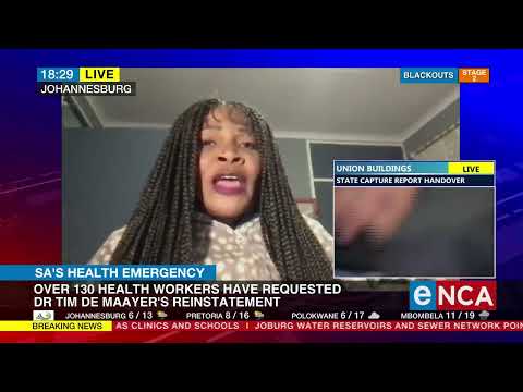 Over 130 health workers request Dr Tim De Maayer's reinstatement