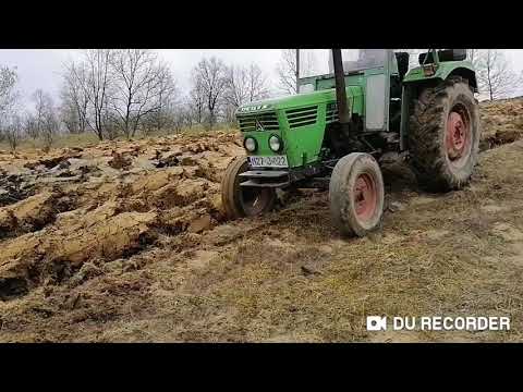Deutz 5206 i slavonac-olt(2x12) u strani (20 godina nije orano)