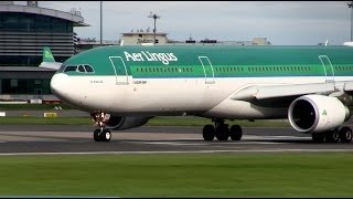 preview picture of video 'Aer Lingus A330-302 [EI-ELA] w/ WIFI | Takeoff | Dublin Airport'