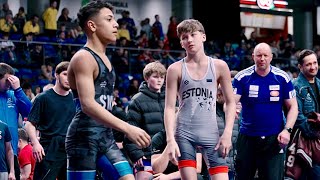 U13 Kener Kaljola (EST) vs Daniel Danho (SWE) 53kg. Greco-roman boys youth wrest