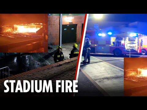 Top-flight club FC Haka suffered again after relegation – one stands being burned to the ground.