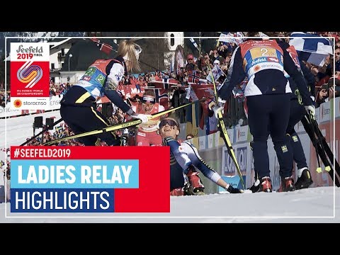 Shocking gold for Sweden | Ladies' Relay | Seefeld | FIS Nordic World Ski Championships