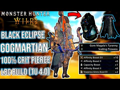 MH Wilds Black Eclipse Pierce LBG (100% CRIT) | TU 4.0 Gogmartian
